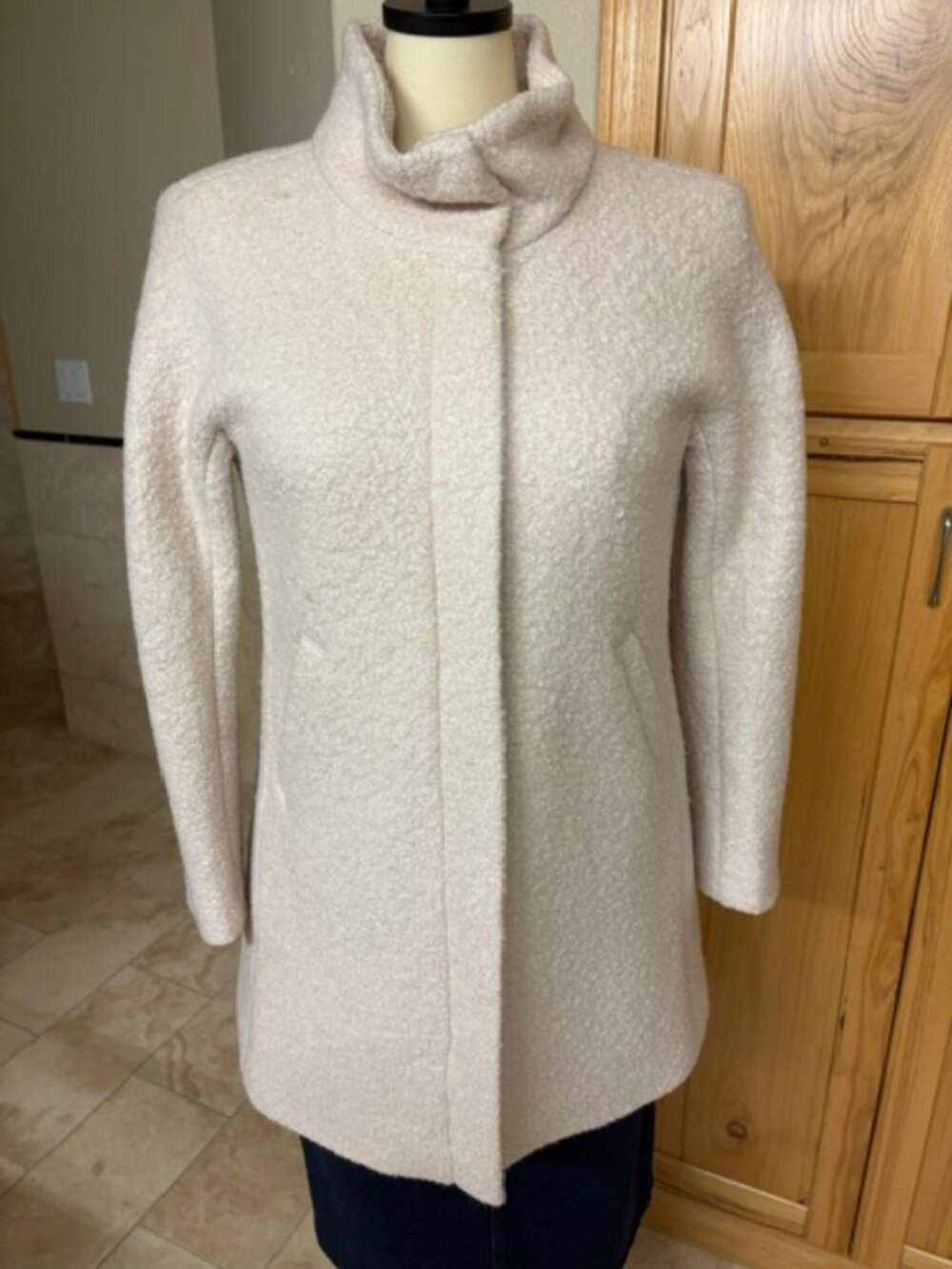 Loft Blush Boucle Coat
